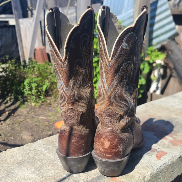 Ariats Women's Leather Square Toe Legend Rowdy ATS Western Boots Style #15825 - Picture 4 of 11